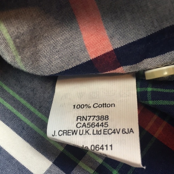 J Crew Slim Fit 100% Cotton summer plaid Shirt - Picture 6 of 8